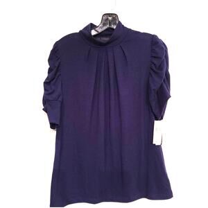 AB studio mock turtleneck dress shirt - small